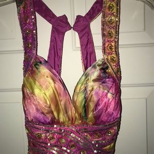 Beautiful long flower gown